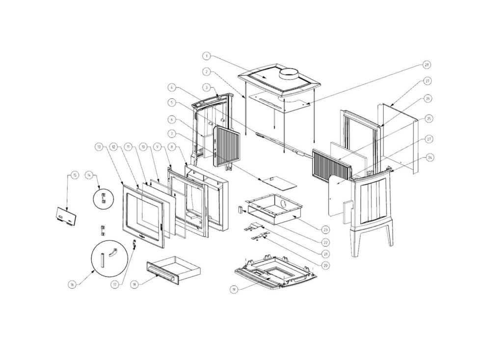 PIECES DETACHEES E30 SCJ STOVE WORKS